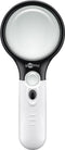 LED reading magnifier with LED lighting, ideal for displaying fine details including batteries