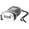 Dynamo flashlight with 3 LEDs, with charging crank, with solar charging function