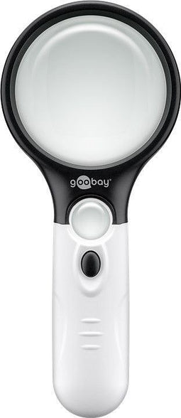 LED reading magnifier with LED lighting, ideal for displaying fine details, batteries not included
