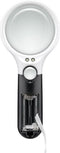 LED reading magnifier with LED lighting, ideal for displaying fine details, batteries not included