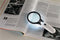 LED reading magnifier with LED lighting, ideal for displaying fine details, batteries not included
