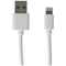 USB charging & sync cable for iPhone, iPad or iPod with Lightning connector, white 2 meters