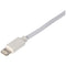 USB charging & sync cable for iPhone, iPad or iPod with Lightning connector, white 2 meters