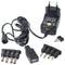 3 V to 12 V universal power supply including 1 USB and 8 DC adapters, max. 3.6 W and 0.3A