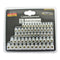 Luster terminals assortment 60 pieces transparent terminal stripes