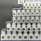Luster terminals assortment 60 pieces transparent terminal stripes
