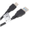 AccuCell data cable - USB Type C (USB-C) plug to USB A (USB-A 3.0) plug - 1.0m - long plug