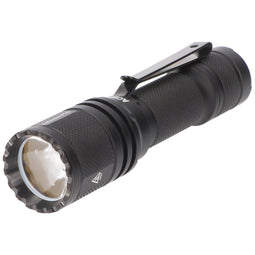 AceBeam P16 tactical flashlight, Defender P16, dual tail switch design, including AceBeam 18650 3100