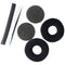 Ear pads set velor suitable for Sennheiser HD25, HD25-1 II, PC150, PC151, PC155