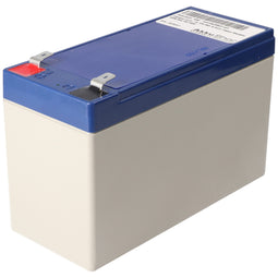 Battery suitable for Teufel Rockster Air 12V 36W lead battery with 9Ah, 6.3mm Faston plug contact