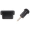 AccuCell dust protection cap set for USB Type C (USB-C) & headphone connection black