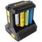 8-way quick charger charges 1 to 8 pieces of Li-Ion, LiFePO4, NiMH battery 18650, AAA, AA