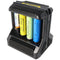 8-way quick charger charges 1 to 8 pieces of Li-Ion, LiFePO4, NiMH battery 18650, AAA, AA