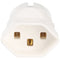 Switzerland adapter white from Swiss 3pin plug to 2pin Schuko coupling with earth conductor and 10A