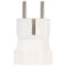 Switzerland adapter white from Swiss 3pin plug to 2pin Schuko coupling with earth conductor and 10A