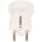 Switzerland adapter white from Swiss 3pin plug to 2pin Schuko coupling with earth conductor and 10A