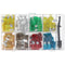 Automotive fuse range 101-piece flat fuses 19.1 x 5.1 x 18.5 mm, including tools for easy removal of