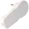 Schuko flat plug extra flat white Schuko angled plug with 8mm projection