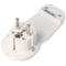 Schuko flat plug extra flat white Schuko angled plug with 8mm projection