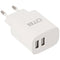 AccuCell charging adapter USB - 2.4A 2-port multi-adapter - white