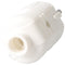 Schuko plug white, safety plug white, Schuko plug with strain relief IP44 16A 250V, with double safe