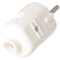 Schuko plug white, safety plug white, Schuko plug with strain relief IP44 16A 250V, with double safe