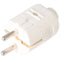 Schuko plug white, safety plug white, Schuko plug with strain relief IP44 16A 250V, with double safe