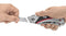 Safety cutter, aluminum cutter knife with pliers handle and fully automatic blade retraction