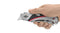 Safety cutter, aluminum cutter knife with pliers handle and fully automatic blade retraction