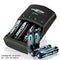 Ansmann quick charger for NiZn 1.6 volt battery with 4x 2500mWh Mignon AA