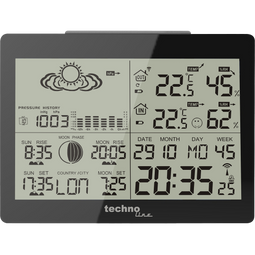 WS 6760 - modern weather station with a high-gloss black look