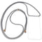 Necklace case suitable for Samsung Galaxy A50, smartphone case with cord gray, white for hanging