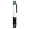 LED light stick including batteries, with magnetic base and rotating pocket clip for hands-free work