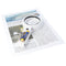 LED hand or table lamp LE037, portable magnifier, table or hand magnifier with 8 LEDs, 2 magnificati
