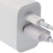 Dual USB fast charger USB QC3.0 28W white, charges up to 4x faster than standard USB chargers