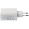 Dual USB fast charger USB QC3.0 28W white, charges up to 4x faster than standard USB chargers