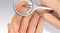 Magnifying tweezers with LED lighting, TRIZETTE, 4x magnification, including batteries