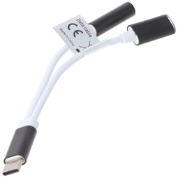 2IN1 AUDIO ADAPTER USB TYPE C USB-C to 3.5MM STEREO - CABLE AND CHARGING CONNECTOR