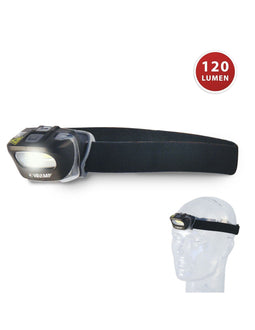Velamp ZEUS headlamp, COB 3W, 120 lumens, glare-free diffused light, with switch, batteries included