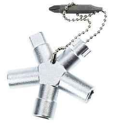 Universal key Elektro Plus ideal for building technology, zinc die-cast construction