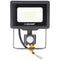 Velamp PADLIGHT5, SMD 20W IP44 LED spotlight, black, 4000K. With IR sensor.
