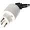 Switzerland adapter white from Schuko coupling to Swiss plug 230 volts with earth conductor and 10A