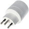 Switzerland adapter white from Schuko coupling to Swiss plug 230 volts with earth conductor and 10A