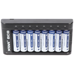 1.5 volt battery for wildlife camera, game camera, 8x battery and 1x charger