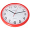 WT 600 - classic, analog wall clock with plastic frame in red from Technoline