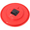 WT 600 - classic, analog wall clock with plastic frame in red from Technoline