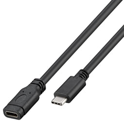 USB-C extension USB 3.1 Generation 1 from USB-C to USB-C Length 1 meter, color black
