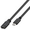 USB-C extension USB 3.1 Generation 1 from USB-C to USB-C Length 1 meter, color black