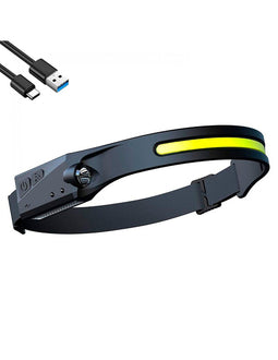 Velamp BOWIE: Front light COB 600lm 2 in 1, with contactless switch. Rechargeable