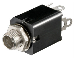 Goobay jack socket - 6.35 mm - stereo - 6.35 mm jack socket (3-pin, stereo)